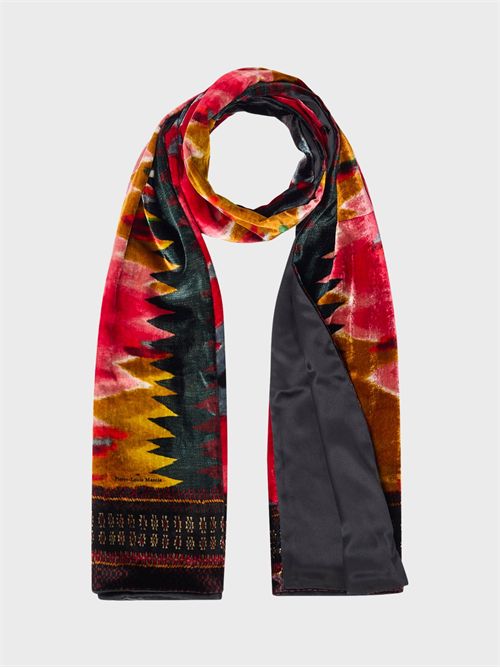 Viscose and silk scarf with zigzag motif PIERRE-LOUIS MASCIA | 065X200519071